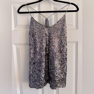 Sequin racerback tank